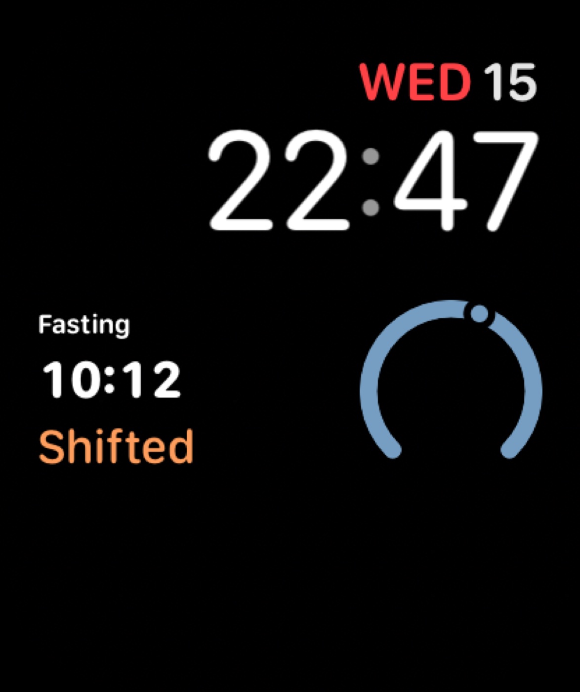 Apple Watch 表盘上的 8+16 complication